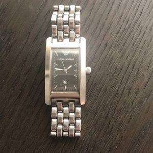 Emporio Armani silver unisex watch authentic